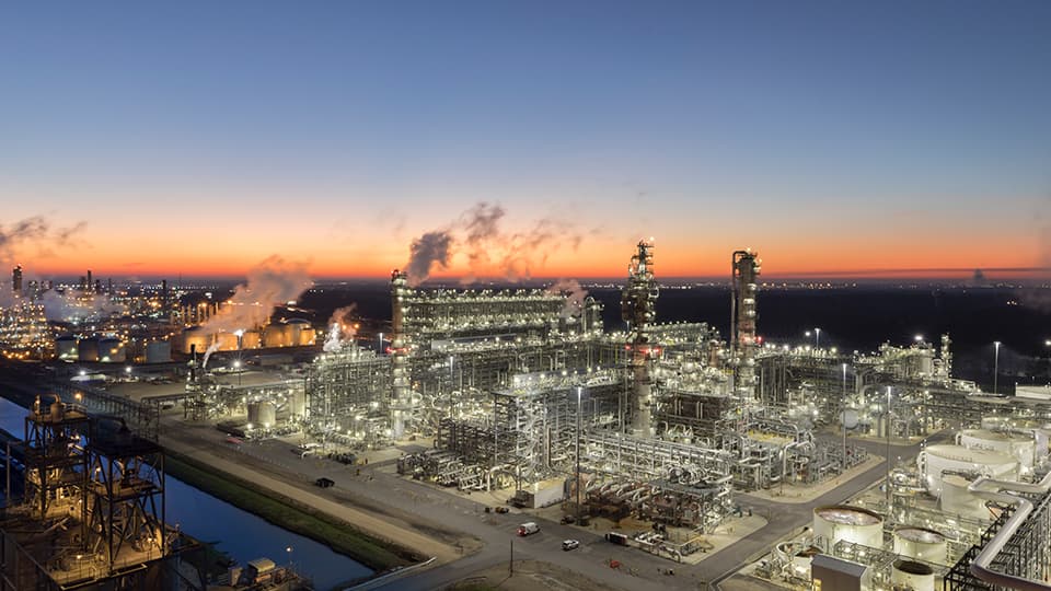 Chevron Phillips Chemical Cedar Bayou facility in Baytown, Texas