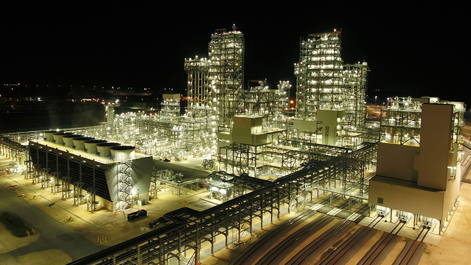 Polyethylene units at Old Ocean, Texas