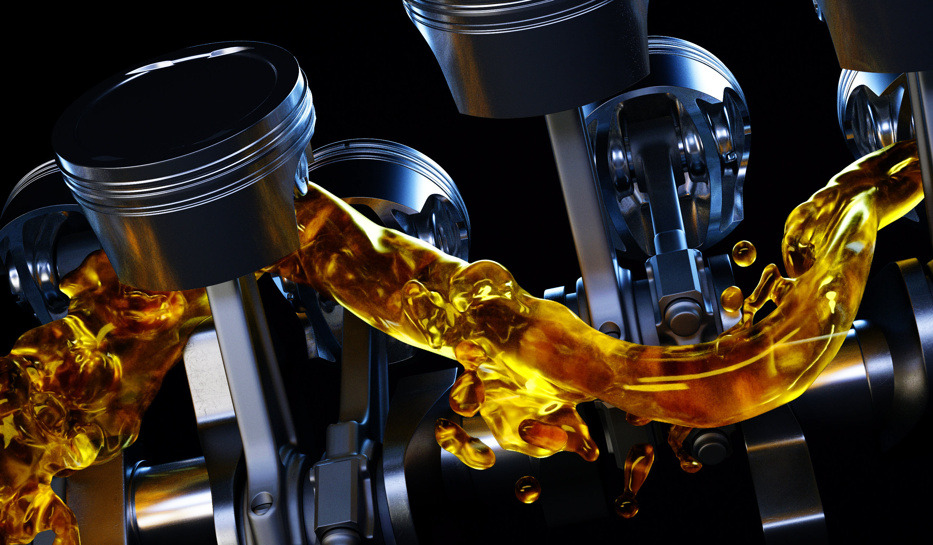 Stock Gears with Motor Oil